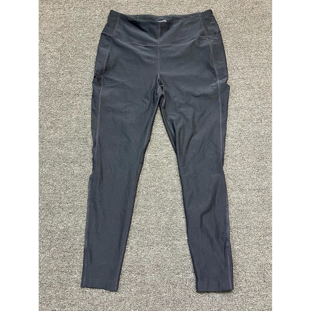 Mondetta Performance + Luxury Leggings Women's XL Black Athleisure Gym Workout